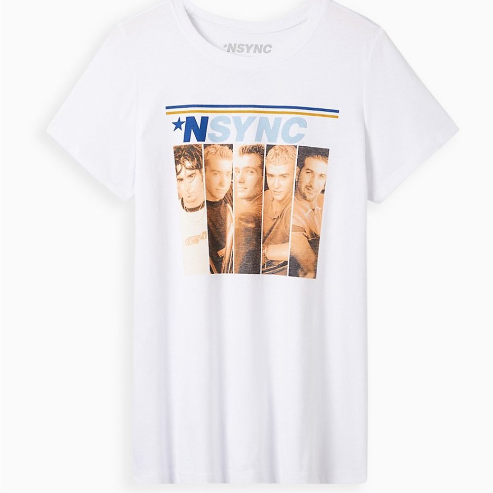 CLASSIC FIT CREW TEE - COTTON N'SYNC WHITE Size 2